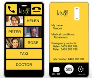 Screenshot of phone screen in yellow and black