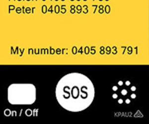 Screenshot of phone screen displayed